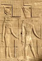 Horus and Hathor - Edfu temple