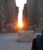Midwinter Sunrise with the temple of Karnak