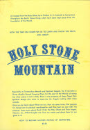Book by C.E. (Buddy) Cantrelll - Holy Stone Mountain